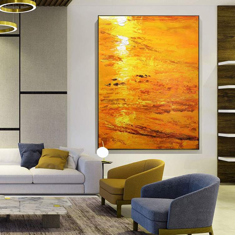 scenic sunset beach orange design 5